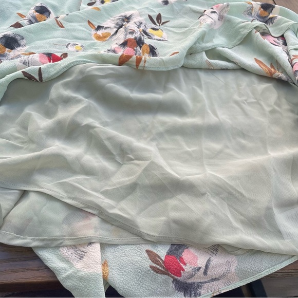 $145 Ralph Lauren Women's Green Floral-Print Crew-Neck A-Line Dress Size US 4 - Picture 9 of 12